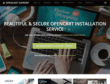 Tablet Screenshot of opencartsupport.com